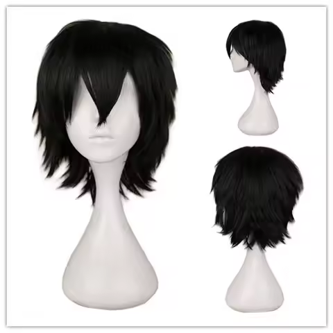 Anime Naofumi Iwatani Short Black The Rising of the Shield Hero Heat Resistant Hair Cosplay Costume 