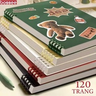[GIVE STICKER] A5/B5 Basic Paper Replaceable Notebook 120 Pages - Waterproof PVC Cover Notebook Note