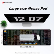 excovip mouse pad  English Linux shortcut keys large mat stitched edge soft comfort non-slip Desktop