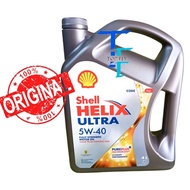 100% ORIGINAL SHELL HELIX ULTRA 5/40 FULLY SYNTHETIC 4L ENGINE OIL