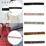 [Adepe] Cinch Belt Decoration Elastic Waistband for Puffer Coat Clothes Outwear Winter