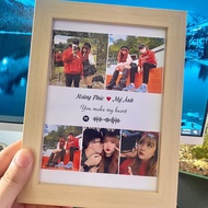 Khung Ảnh Gỗ In Theo Yêu Cầu Size 13x18 Ảnh In Sắc Nét Ép Plastic Dùng Decor Treo Tường Để Bàn
