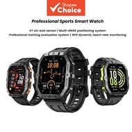 Outdoor GPS Smart Watch 2.02 HD Fitness Tracker with HR SpO2 Sleep Monitor Triathlon Rugged, Militar