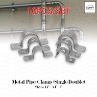(10PCS/SET) HEAVY DUTY Metal Steel Clamp For EMT IMC RSC Conduit PVC Pipe 1/2" 3/4" 1" Inches Thick