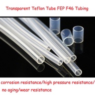 5Meters 0.8x1.6mm 1x2mm 1x3mm 1.5x3mm 1.6x3.2mm Transparent Teflon tube FEP F46 Tubing Pipe ROHS Hig