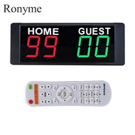 Ronyme LED Scoreboard Digital Scoreboard with Remote Control Portable Tabletop Scoreboard for Basket