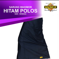 SARUNG WADIMOR POLOS SARUNG PRIA DEWASA HITAM POLOS