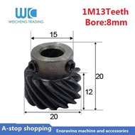 1pcs Helical gear 1M 13T/15T/18T/20T/25T/30T/40T/50T/60T teeth Inner hole 8mm for motor shaft Left H