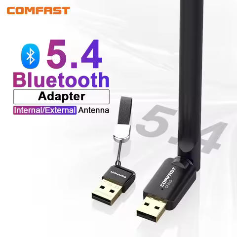 Comfast USB Bluetooth 5.4 Adapter 100M/20M BT5.4 Dongle for PC Wireless Mouse Keyboard Music Audio T