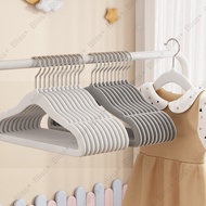 50pcs Kids Velvet Hangers Non-Slip Baby Clothes Hangers Portable Children Hangers Penyangkut Baju