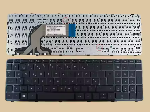 New For HP Pavilion 15-n005sr 15-n006sr 15-n007sr 15-n008sr Keyboard Portuguese Teclado Black Frame 