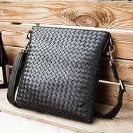 BV Men Shoulder Bag Hand Woven Messenger Bag