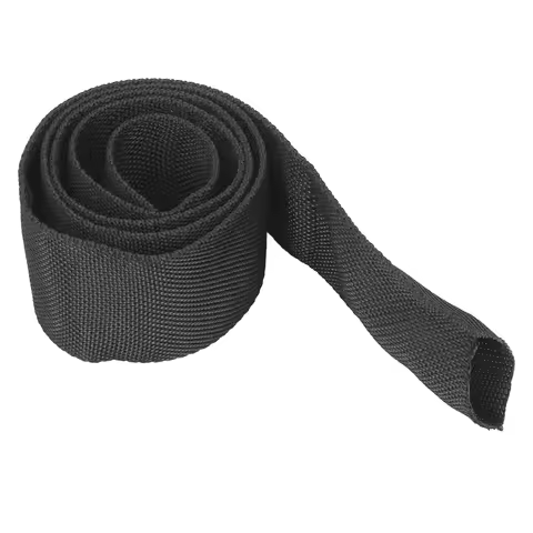 Winch Rope Protective Sleeve Black Universal for 5cm/1.97in Polyester Width Cable Line Winch Strap S