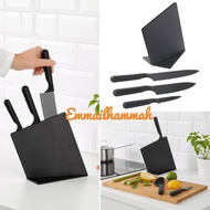 JAMFORA knife block with 3 knives