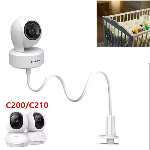 For TP-Link Tapo C200 C210 Camera Head Desktop Clip Iron Bracket Baby Camera Mount Adjustable Cradle