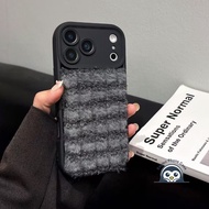 Cute Pink Winter Plush Phone Case For Realme 14X 13 12 12X 10S 9 Pro SE 9i 8 8S 7 Q5 Q5X Q5i Q3 Q3S 