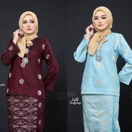 Baju Kurung Kedah Songket Woven Bunga Tabur, Baju Raya 2025 viral, Baju Kurung modern 2025
