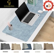 [MDJ]  80*40cm Leather Mouse Mat He Office Non-slip Laptop Cputer Keyboard Mice Mat