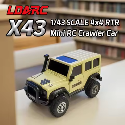 LDARC X43 1/43 MINI RC Electric Remote Control Model Car Desktop Crawler RTR 4WD Adult Children's To