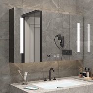 Bathroom Mirror Cabinet Wall-Mounted Toilet Hand Washing Bathroom Mirror with Shelf Storage Organizer Smart Mirror Cabin
