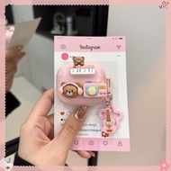 ins cute bear keychain Case Baseus E19 / E20 / WM01 WM02 /E17 E18 E16 BD1 MC1 case fashion bluetooth