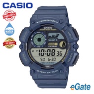 [100% Original] Casio General WS-1500H-2A Digital Black Resin Strap Men Watch