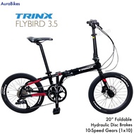 TRINX Flybird 3.5 Folding Bike 20” 10 Speed Foldable Bicycle Loud Hub Aluminium Alloy Frame