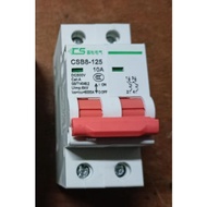 MCB DC 10A 2P 12V-250V DC Mini Circuit Breaker 10A solar panel
