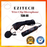 Ezitech TCM-88 Phantom Powered Wired Lavalier Clip Microphone