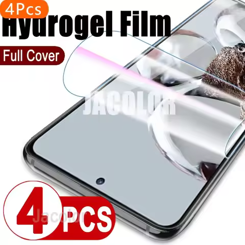 4PCS Screen Gel Protector For Xiaomi 12T Pro 11T Mi 10t Lite 5G Safety Hydrogel Film For Xiaomi12T 1