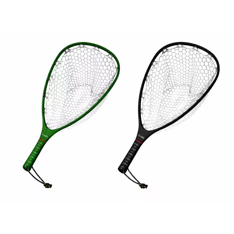 Aventik Floating Carbon Fiber Landing Net Clear Rubber Ghost Net With 3K woven cloth