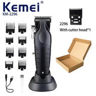 ส่งเร็วภายใน 24 ชม Kemei KM-2296 KM-2299 KM-1102 Professional Hair Clipper Kit Electric Shaver Male 