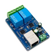MCU W5500 2-CH Modbus RTU Network Relay Module Wired Ethernet LAN /IP Communication Controller Proto