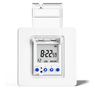 Two Groups Relay Output Separate Control 7 Days Weekly Programmable 2 Channels Timer Switch Time Min