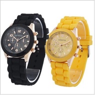 Jam tangan / GENEVA silicone watch quartz