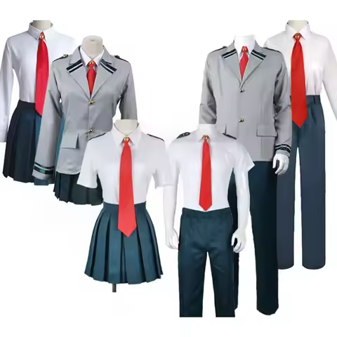Anime My Hero Academia Midoriya Izuku Cosplay Costume Todoroki Shoto Full Set School Uniform Unisex 
