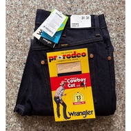 Raw Fabric 14 Oz Straight Legs WRANGLER 13 MWZ COWBOY CUT This Model Has Technology That Helps Reduc