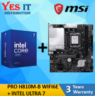 MSI PRO H810M-B WIFI6E mATX Intel Motherboard # LGA 1851 / DDR5 + INTEL ULTRA 5 / ULTRA 7
