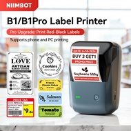 NIIMBOT B1/B1Pro Label Printer Wireless Thermal Label Maker Photo Printer Sticker Name Sticker Print