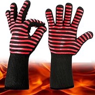 Heat Resistant Gloves - 932°F Extreme Heat Resistant Oven Mitts| EN407, EN420 Certified Grill Gloves