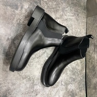 Men's Leather Chelsea Boots Classic Brand FENSHOES
