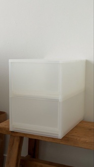 無印良品儲物櫃桶 Muji PP drawer Stackable 2 available 