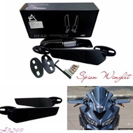 Winglet mirror model rizoma F22R zx25r ninja 250fi carburetor CBR250RR R15 R25