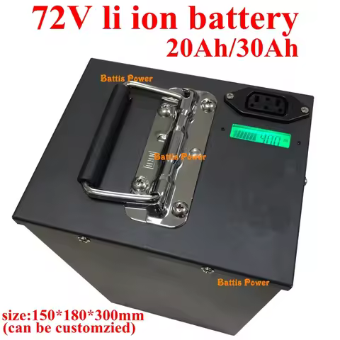 72v 20Ah 30Ah lithium battery built-in BMS 20S li-ion battery pack + 3A Charger