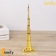LANFY Burj Khalifa Tower Statue, Kawaii Mini Alloy Burj Khalifa Tower Figurine, TV Cabinet Ornament 