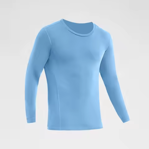 Men's single-piece thermal underwear medium-thickness thin velvet cold-proof bottoming shirt wears t