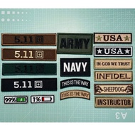 [Ho Chi Minh City Express] Patch_Velcro with 511 image + Exquisitely embroidered Message lettering, 