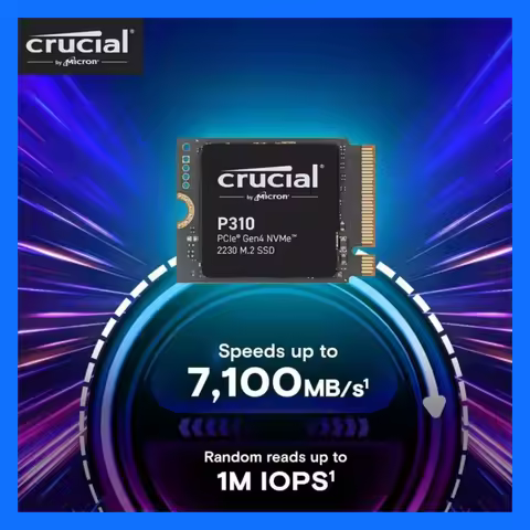 Crucial P310 1TB PCIe Gen4 NVMe 2230 M.2 SSD 2TB Internal SSD Compatible with Steam Deck Ally Claw S
