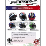 BEON B700 FULLFACE FLIP UP/DOUBLE VISOR HELMET