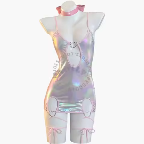 AniLV Anime Cat Girl Short Laser Dress Outfit Cosplay Costumes